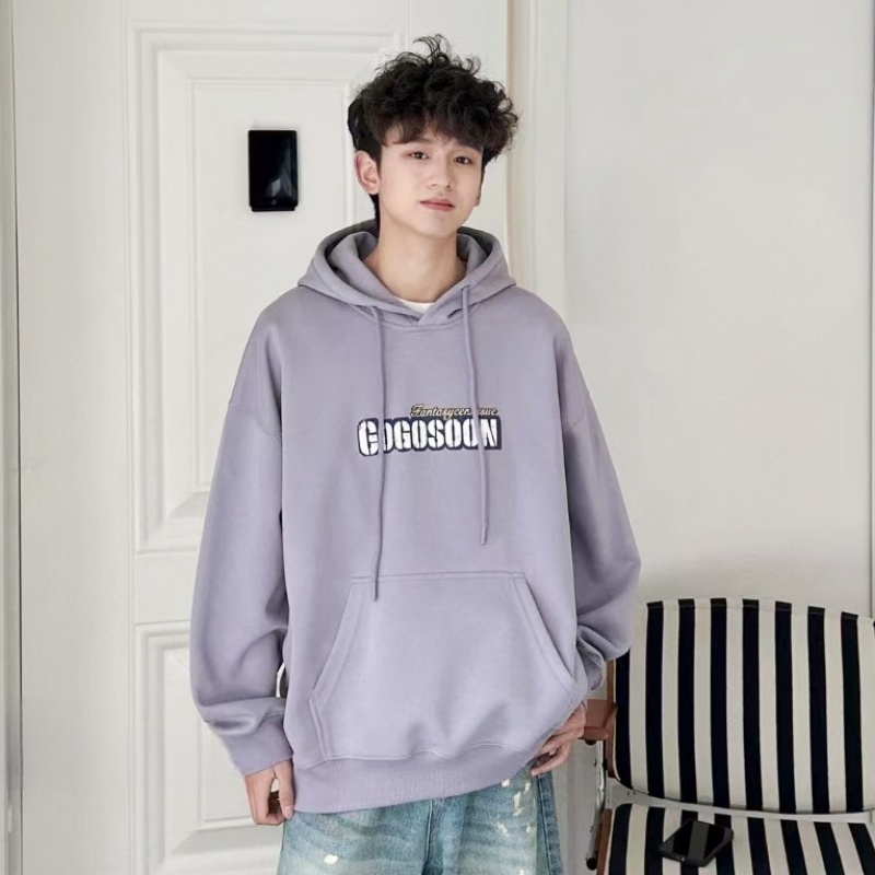 春款2025喬迪丹娜男大童精品連帽衛(wèi)衣青少年初高中生潮流印花帽衫