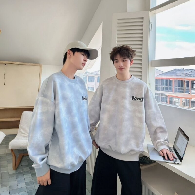 乔迪丹娜秋款男大童扎染卫衣潮流
