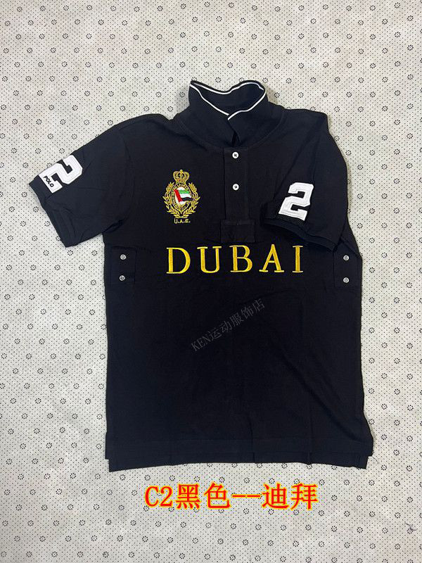 thumbnail for Summer Wear Men's Sport Polo Shirt T-Shirt Embroidery Lapel Golf Casual T Short Sleeve Top Chicago New York Black