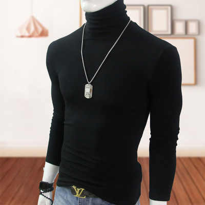 纯棉高领打底衫加厚保暖不起球