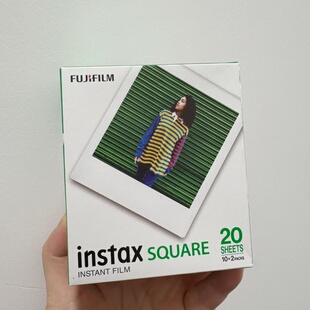 富士拍立得SQ方形相纸 一次成像SQ通用胶卷 SQ10 SQ1 SQ6日本制造