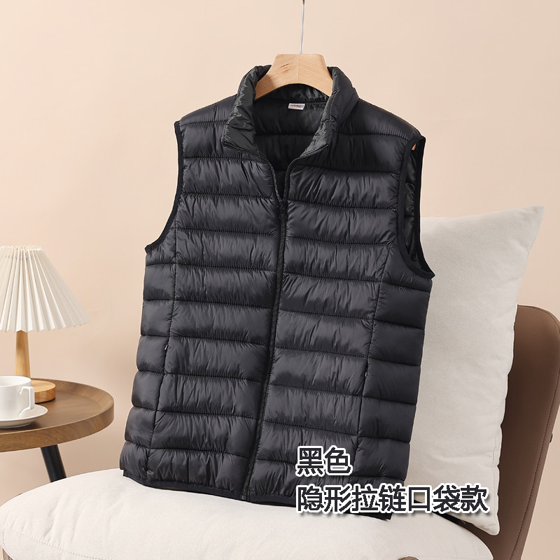 轻薄羽绒棉马甲女短款秋冬立领爆款时尚韩版马夹内胆内搭保暖外套