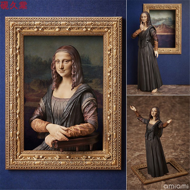 MF figma#SP-155 桌上美术馆 达芬奇著作 蒙娜丽莎 手办 追丁