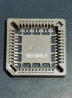 PQCC-44引脚底座  四方形 PLCC封装 44贴脚测试座  全新进口
