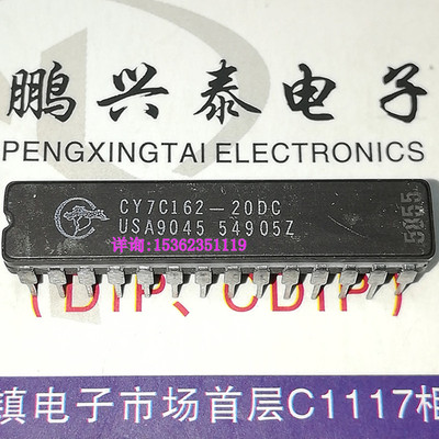 CY7C162-20DC  静态存储16KX4 STANDARD SRAM 进口28插脚CDIP陶封