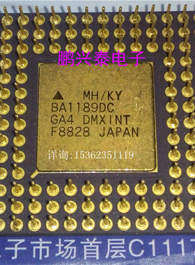 BA1189DC GA4 DMXINT 日本产双螺丝头 镀金 PGA封 花U  老CPU收藏