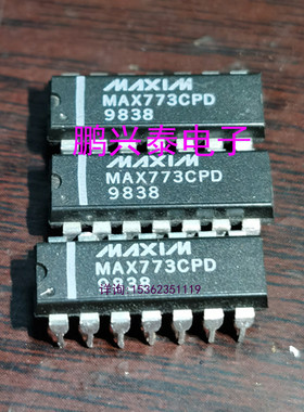 MAX773CPD  MAX773EPD 可调高效率低IQ升压型控制器IC进口DIP14脚