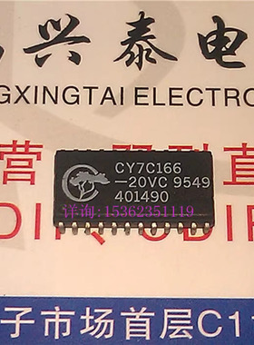 CY7C166  CY7C166-20VC . 16K X 4 SRAM, PDSO24 进口双列24贴脚
