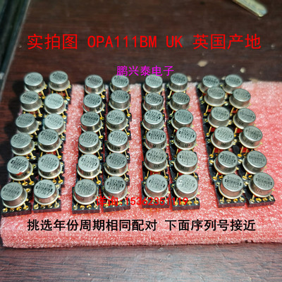 OPA111BM  UK英国 拆机单运放 金封 BB OPA111 原字保真进口8插脚