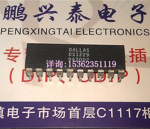 DS1229  进口双列20直插脚PDIP封装 DALLAS 电子元器件集成电路IC