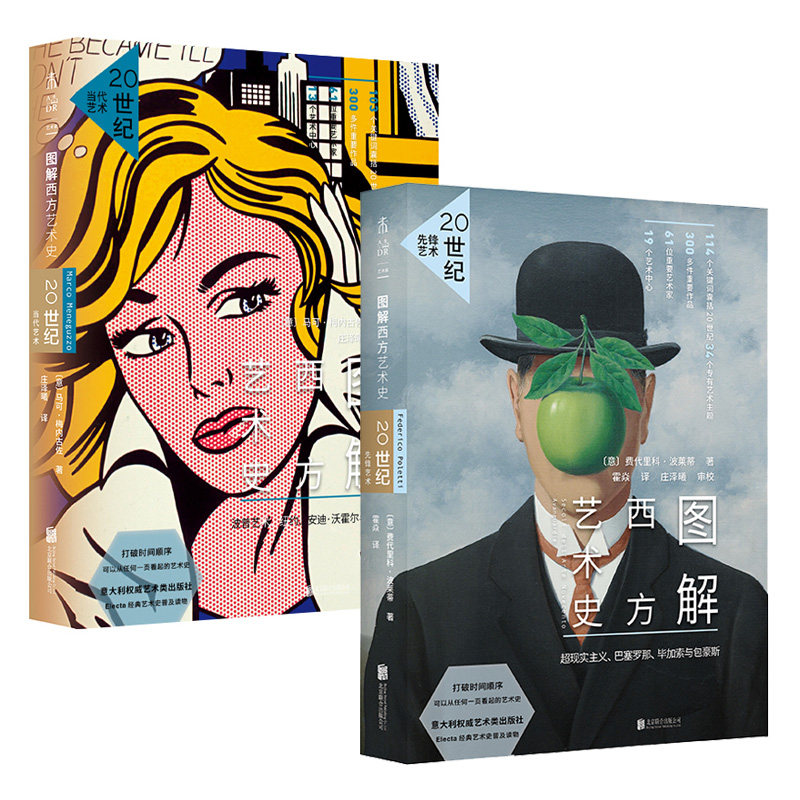 包邮 图解西方艺术史20世纪先锋艺术+20世纪当代艺术 意大利艺术