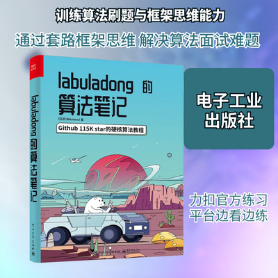 正版现货 Labuladong的算法笔记 电子工业出版社 付东来 著 程序设计（新）