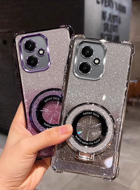 四角防摔带支架适用于荣耀400手机壳 DNN-AN00网红HONOR4o0简约400女 DNN-ANo0个性男全包新款外壳电镀保护套