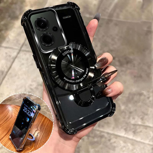 四角防摔支架适用适用红米Note13pro+手机壳软全包外壳透明保护套