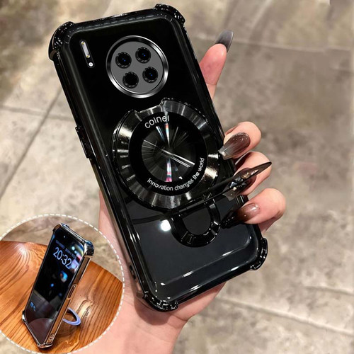 四角防摔支架适用适用华为Mate30手机壳TAS-AN00软外壳透明保护套