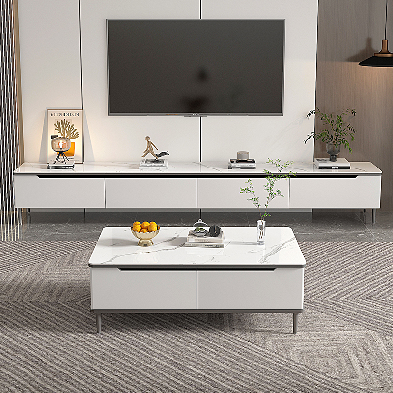 实木岩板电视柜客厅家用小户型