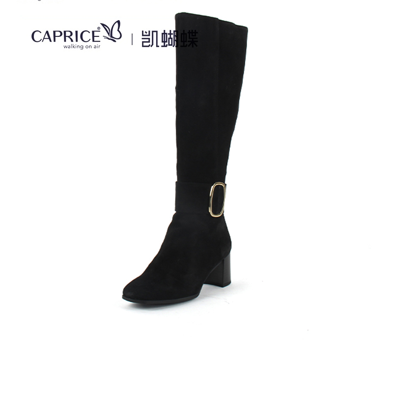 德国caprice方扣秋冬长筒及膝靴