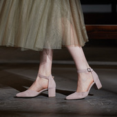 德国Gabor嘉宝女鞋 41.340 凉鞋 春夏尖头粗跟时尚 气质优雅玛丽珍鞋