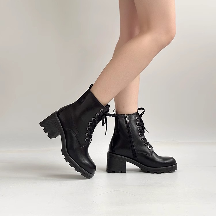 德国Caprice时尚加绒牛皮马丁靴