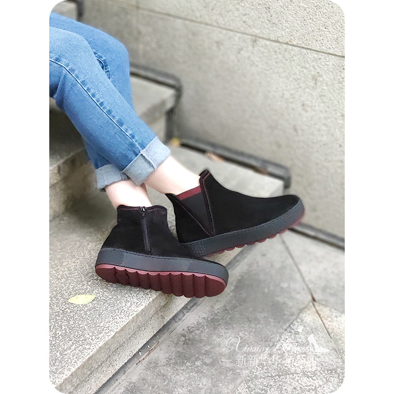 秋冬新款德国Gabor嘉宝女鞋休闲时尚平底厚底切尔西靴36.560宽楦,女鞋,时装靴,淘宝优惠券,粉丝福利购,淘宝优惠卷