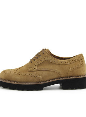 断码66折38.5码德国Gabor嘉宝嘉步女鞋牛皮布洛克牛津鞋35244
