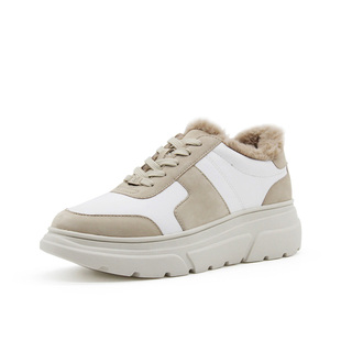 23704 厚底牛皮舒适系带厚绒休闲鞋 德国CAPRICE凯蝴蝶女鞋 秋冬新品