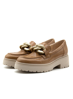 35码德国Gabor嘉宝女鞋嘉步春夏新品时尚金属扣厚底乐福鞋95.230