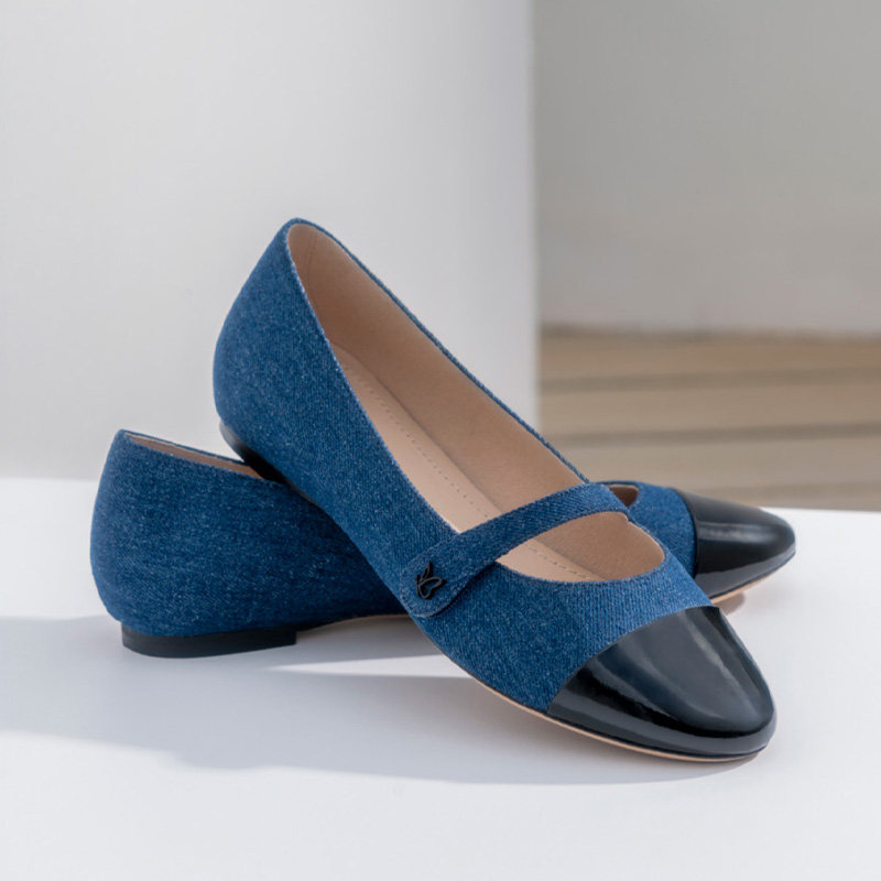 德国CAPRICE凯蝴蝶女鞋2025春夏新品玛丽珍圆头拼色低跟单鞋22106,女鞋,浅口单鞋,淘宝优惠券,粉丝福利购,淘宝优惠卷