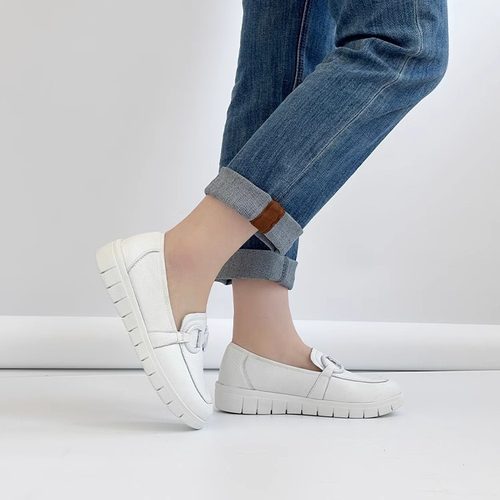 德国Caprice鹿皮乐福鞋