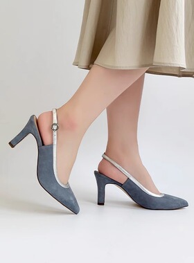 德国PETER KAISER女鞋2025春夏新品尖头细跟包头高跟凉鞋79640