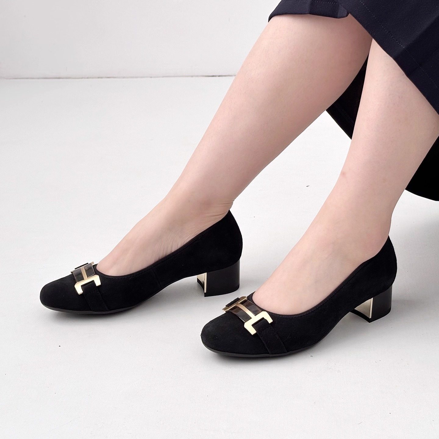 德国ara鹦鹉女鞋2025秋冬新品牛皮扣饰通勤舒适方头中跟单鞋35838,女鞋,浅口单鞋,淘宝优惠券,粉丝福利购,淘宝优惠卷