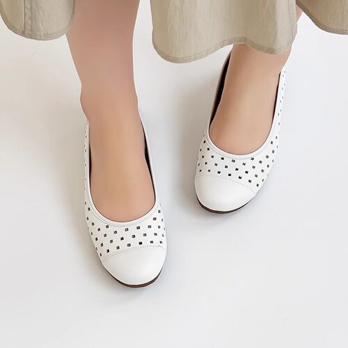 Gabor经典舒适镂空透气洞洞单鞋