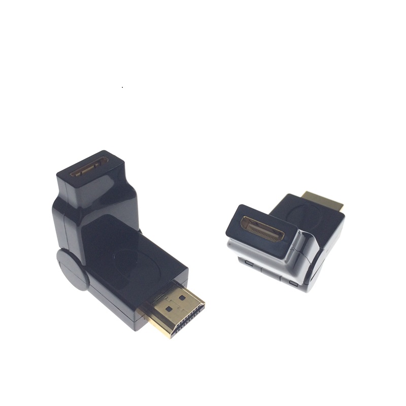 mini HDMI转HDMI转接头180度旋转头90度270度C型公转A型母高清头1
