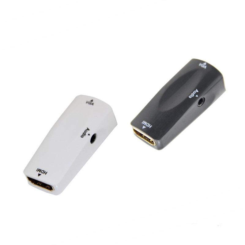 HDMI母转VGA母转换器高清A型电脑转VGA显示器电视机音视频转接器
