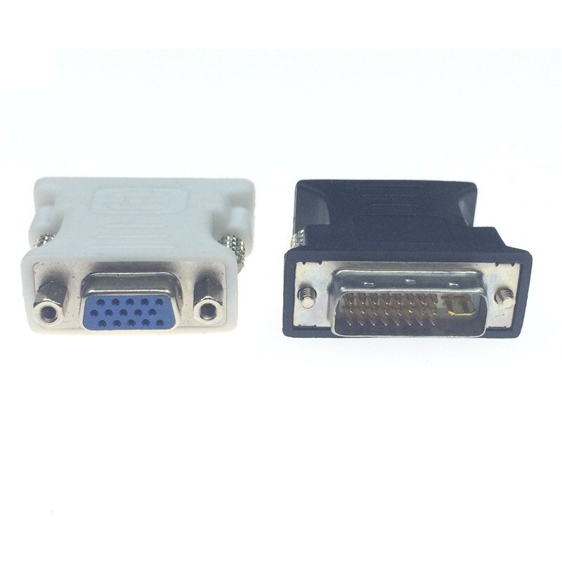 显卡dvi24 5转vga转接头dvi转vga24+5转换头dvi-i台式电脑显示器