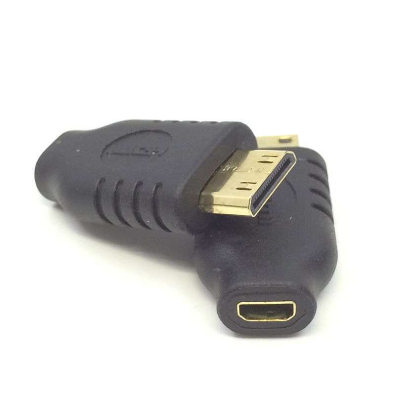 micro HDMI转mini HDMI公转D型微型母转换头平板电脑数码单反相机