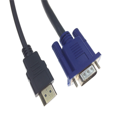 HDMI в VGA Public Data Cable Кабель телевизионной линии телевизора с помощью подключения к чипсу двойное магнитное кольцо 1,8 метра