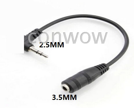 双声道90度直角弯头2.5mm公转3.5母线 立体声线手机音频转换线