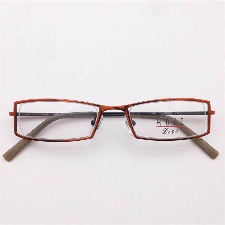 珍藏孤品外贸原单咖红色钛金商务气质全框弹簧镜腿个性眼镜架女