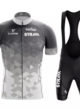 2024骑行服Strava环法公路车短袖套装排山地自行车赛事骑行男女