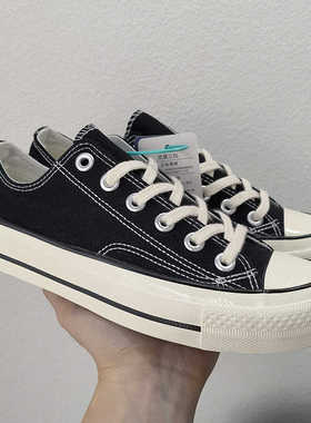 2025韩国街拍万年经典1970s帆布鞋女低帮潮厚底学生百搭休闲板鞋