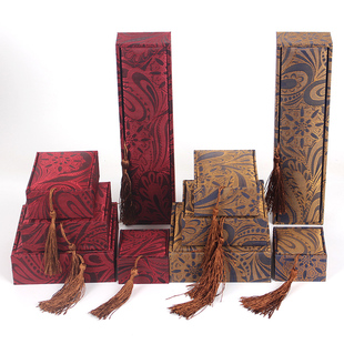 珠宝首饰包装盒 流苏手镯盒 108佛珠串珠盒项链戒子盒包装盒批发