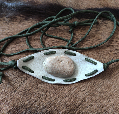 Primitiv头层牛皮户外手工制作投石索抛石索飞石索甩石鞭slinging