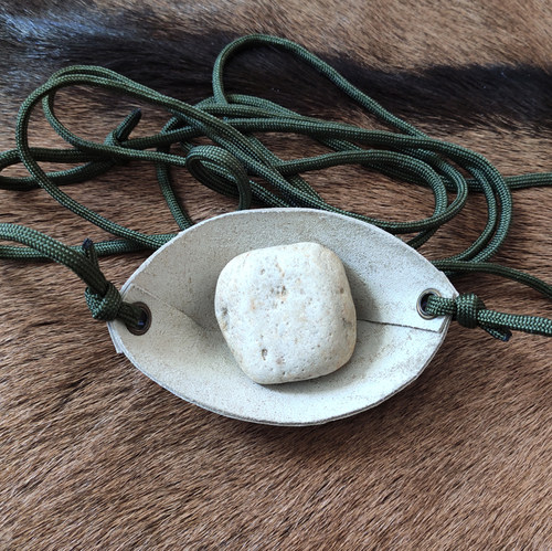 Primitiv 头层牛皮原始复古投石索 纯手工制作 甩石鞭 slingi