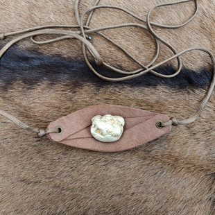 Primitiv头层牛皮手工制作投石索抛石索飞石索甩石鞭slingi