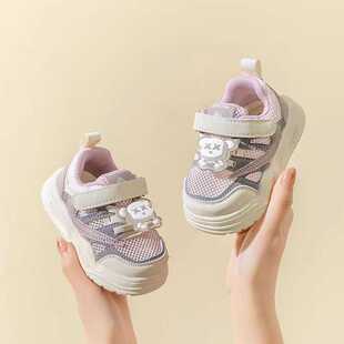 网面春夏学步鞋 2A03女童鞋 软底小童板鞋 新款 女宝宝南8 子夏季