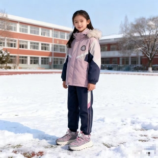 621防水二棉冬新款 选转纽扣中大童老爹加绒皮面9