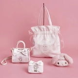 Японская сумка на одно плечо, косметичка, с вышивкой