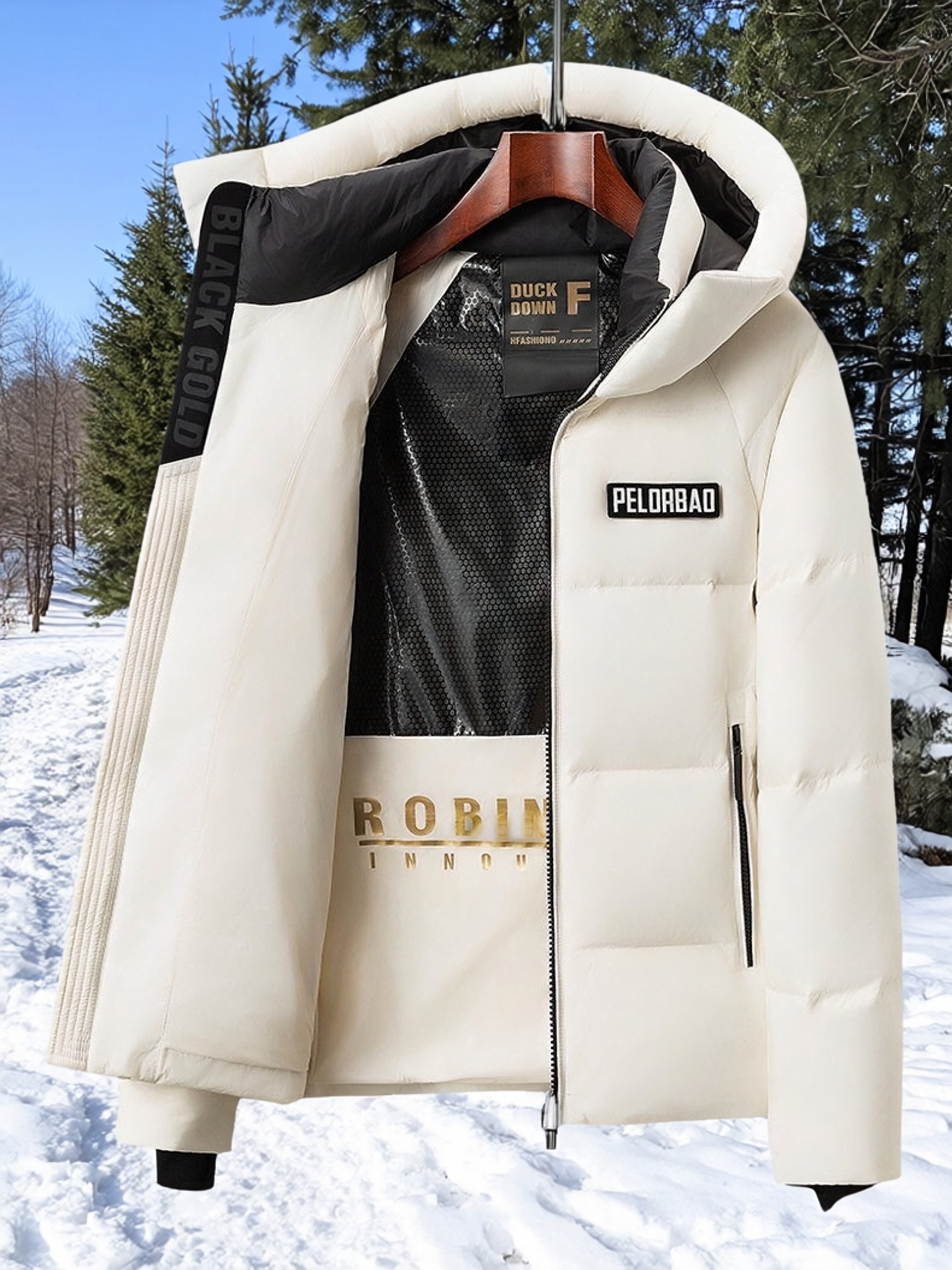 2025新款5防羽绒服男短款韩版宽松爆款90鹅绒面包服外套