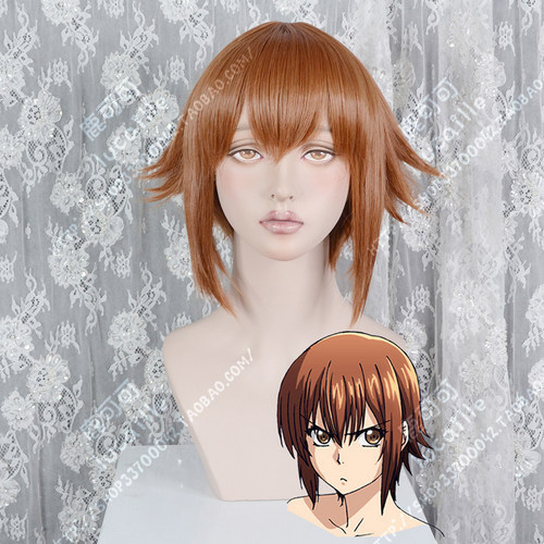 碧蓝之海 古手川千纱 芒果棕 鬓角加长蓬松翻翘假发 cosplay假发